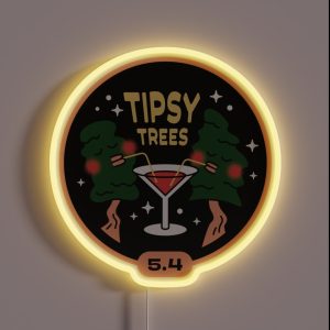 The Gunks Tipsy Trees RGB Neon Sign