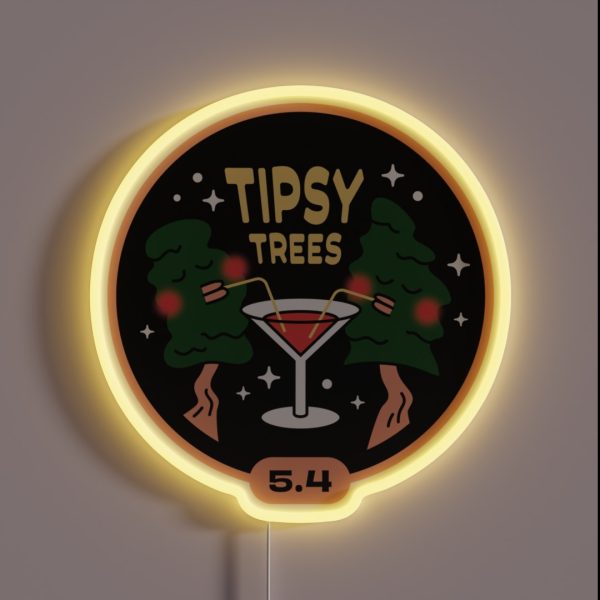 The Gunks Tipsy Trees RGB Neon Sign