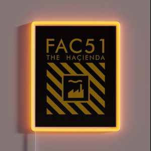 The Hacienda Factory Records RGB Neon Sign