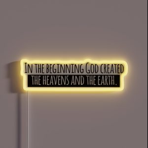 The Heavens And The Earth RGB Neon Sign