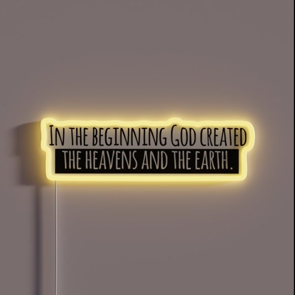 The Heavens And The Earth RGB Neon Sign