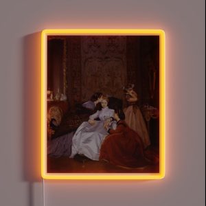 The Hesitant Fiancee The Reluctant Bride Auguste Toulmouche RGB Neon Sign The Hesitant Fiancee The Reluctant Bride Auguste Toulmouche RGB Neon Sign