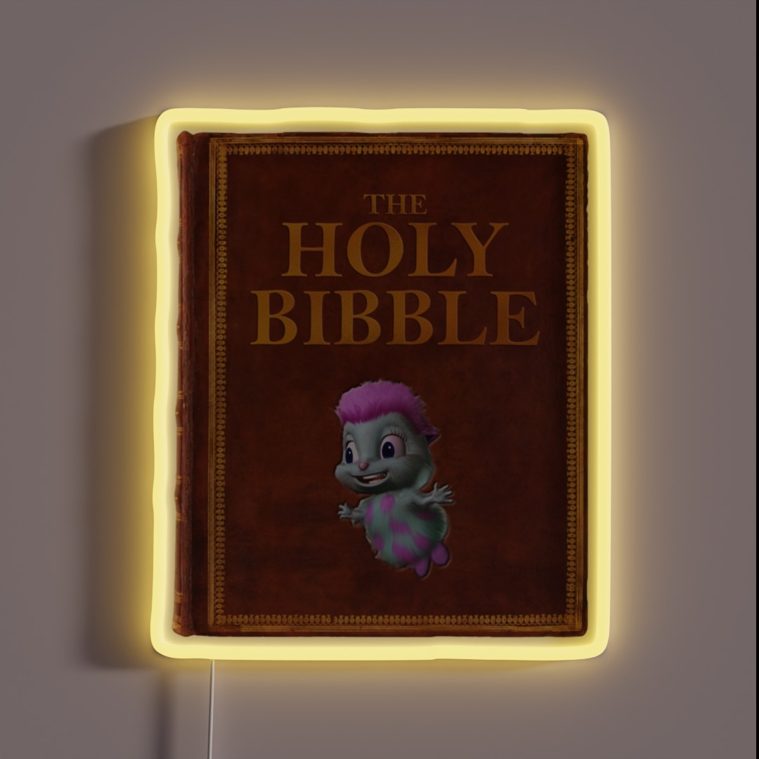The Holy Bibble RGB Neon Sign The Holy Bibble RGB Neon Sign
