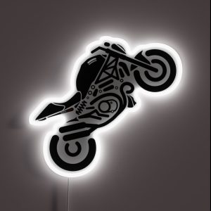 The Iconic Monster Lover For The Real Bikers RGB Neon Sign