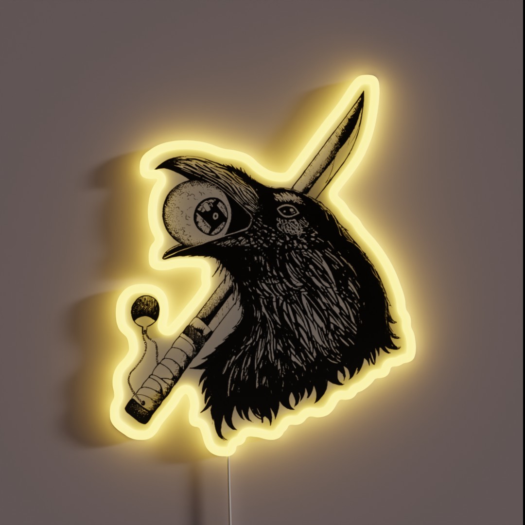 The Illusion Crow RGB Neon Sign The Illusion Crow RGB Neon Sign