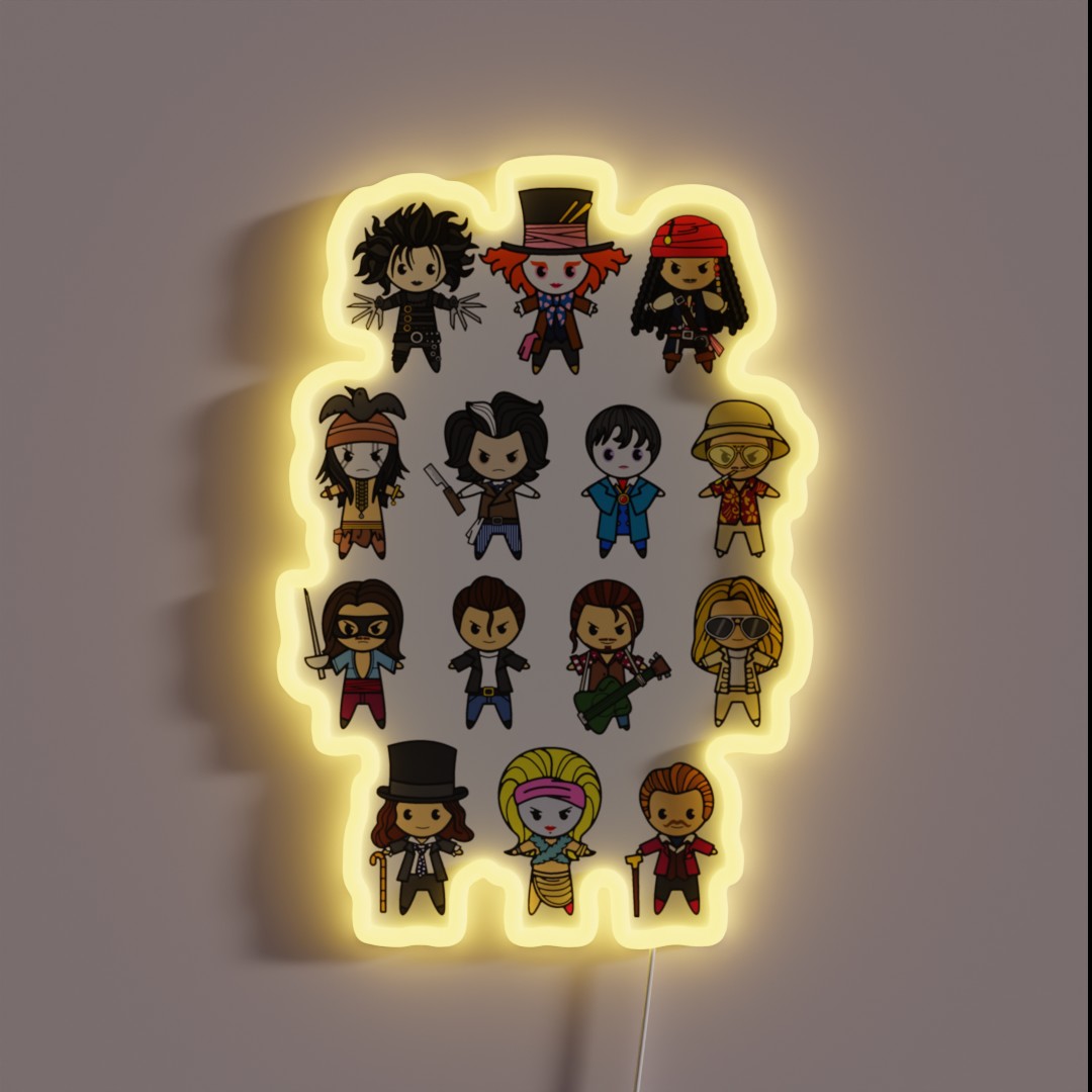 The Johnny Depp Collection RGB Neon Sign The Johnny Depp Collection RGB Neon Sign