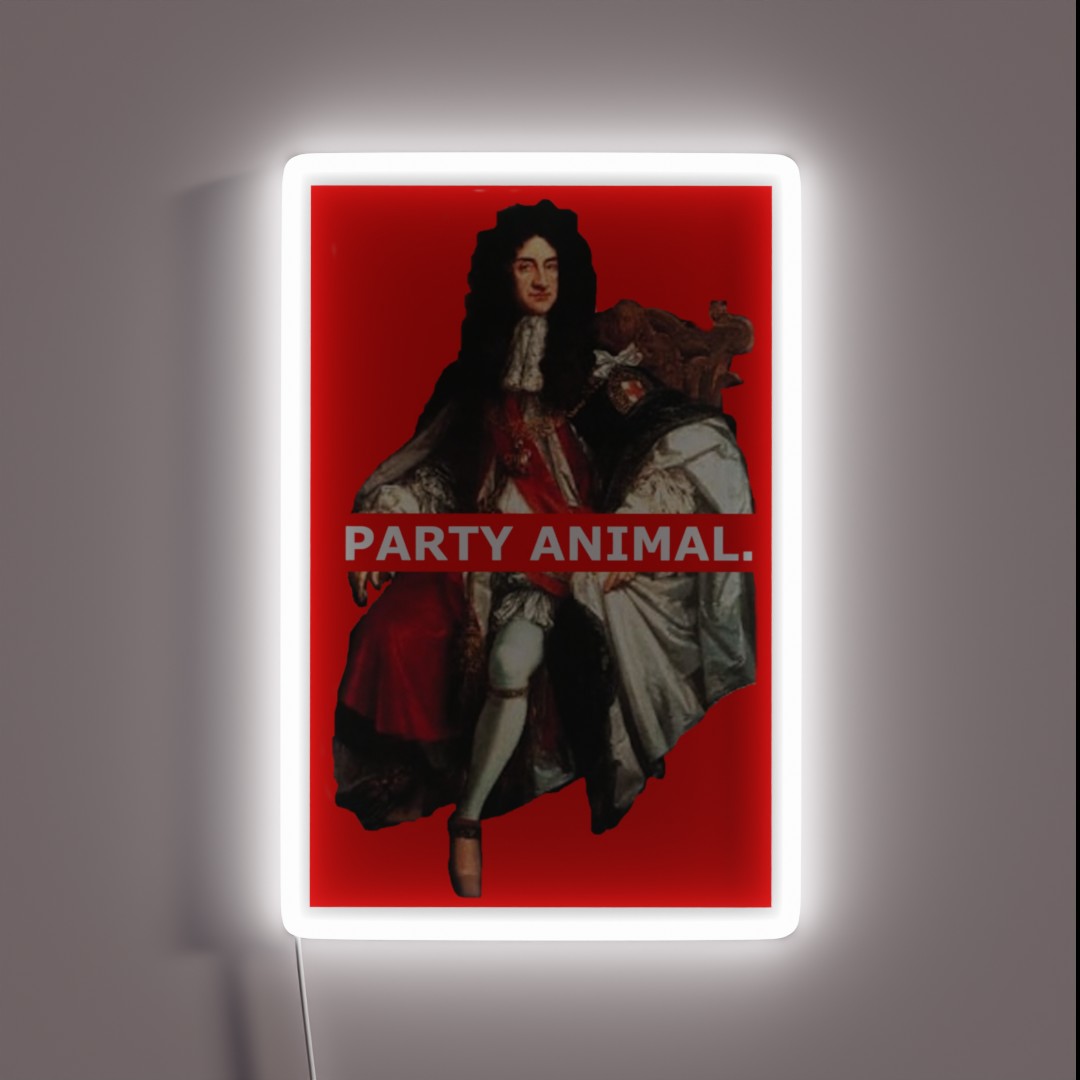 The King Who Brought Back Partying RGB Neon Sign The King Who Brought Back Partying RGB Neon Sign