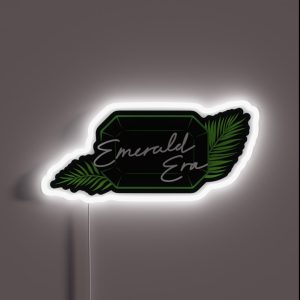 THE KOMPANY Emerald Era Gemstone Black Background RGB Neon Sign THE KOMPANY Emerald Era Gemstone Black Background RGB Neon Sign