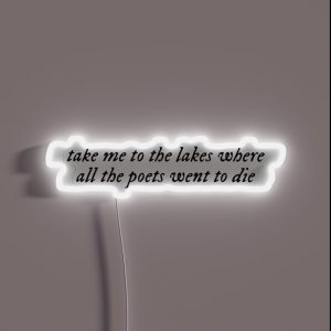 The Lakes Quote RGB Neon Sign