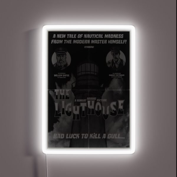 The Lighthouse Vintage Poster RGB Neon Sign