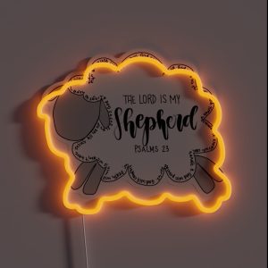 The Lord Is My Shepherd RGB Neon Sign
