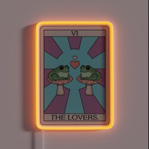 The Lovers Frog Tarot RGB Neon Sign