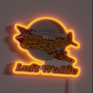 The Luft Waffle Meme RGB Neon Sign
