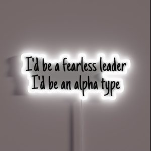 The Man Lyrics RGB Neon Sign