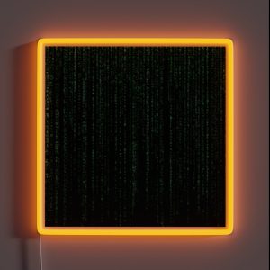The Matrix Code Background Pattern RGB Neon Sign
