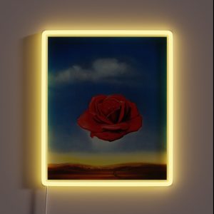 The Meditative Rose Salvador Dali RGB Neon Sign