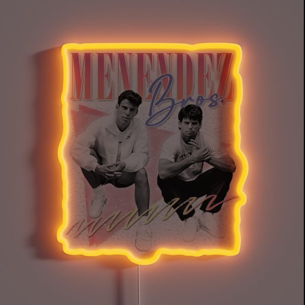 The Menendez Bros 90s True Crime Fan RGB Neon Sign