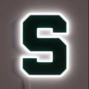 The Michigan Spartans RGB Neon Sign The Michigan Spartans RGB Neon Sign