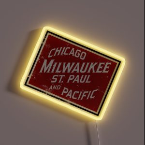 The Milwaukee Road System RGB Neon Sign