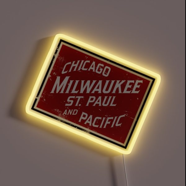 The Milwaukee Road System RGB Neon Sign