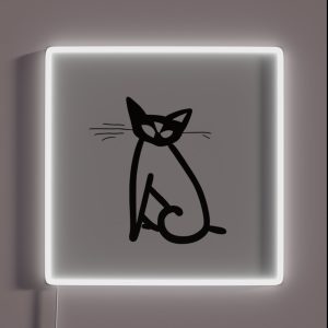 The Minimalistic Cat RGB Neon Sign