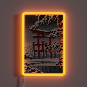The Miyajima Shrine In Snow RGB Neon Sign