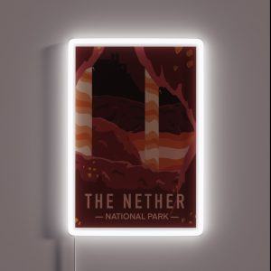 The Nether Minecraft National Park RGB Neon Sign