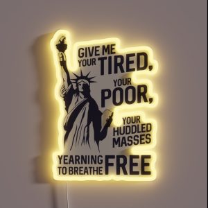 The New Colossus RGB Neon Sign