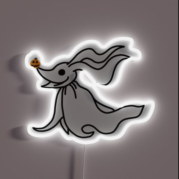 The Nightmare Before Christmas Dog Zero RGB Neon Sign