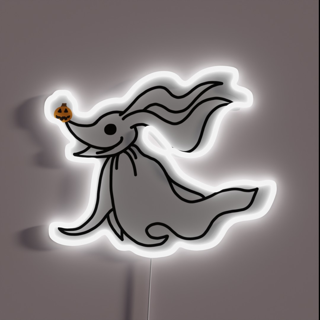 The Nightmare Before Christmas Dog Zero RGB Neon Sign The Nightmare Before Christmas Dog Zero RGB Neon Sign
