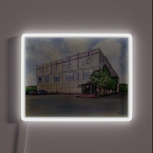 The Office By Pam Beesly Halpert RGB Neon Sign The Office By Pam Beesly Halpert RGB Neon Sign