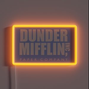 The Office Dunder Mifflin Paper Company RGB Neon Sign The Office Dunder Mifflin Paper Company RGB Neon Sign
