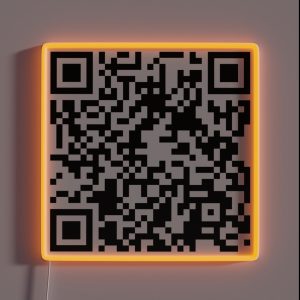 The Office First Aid QR Code RGB Neon Sign