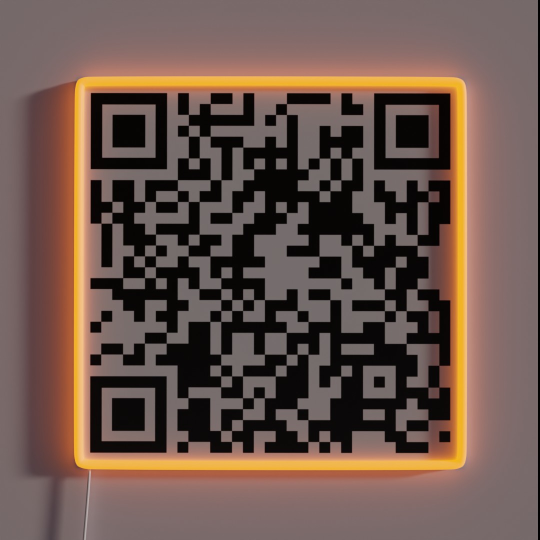 The Office First Aid QR Code RGB Neon Sign The Office First Aid QR Code RGB Neon Sign