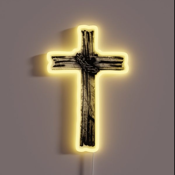 The Old Rugged Cross RGB Neon Sign