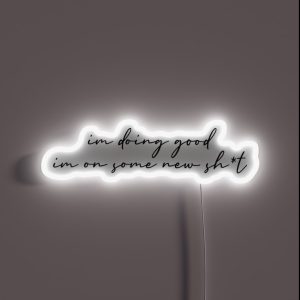 The One Lyrics Taylor Swift Folklore RGB Neon Sign