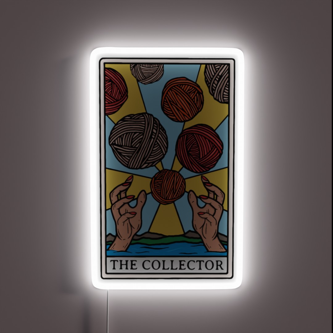 The Original Collector Tarot Card RGB Neon Sign The Original Collector Tarot Card RGB Neon Sign