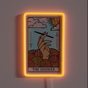 The Original Hooker Tarot Card RGB Neon Sign The Original Hooker Tarot Card RGB Neon Sign