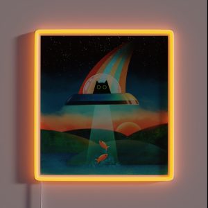 The Purrfect Alien RGB Neon Sign The Purrfect Alien RGB Neon Sign