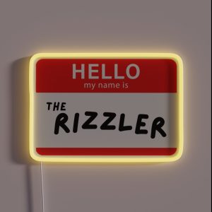 THE RIZZLER RGB Neon Sign