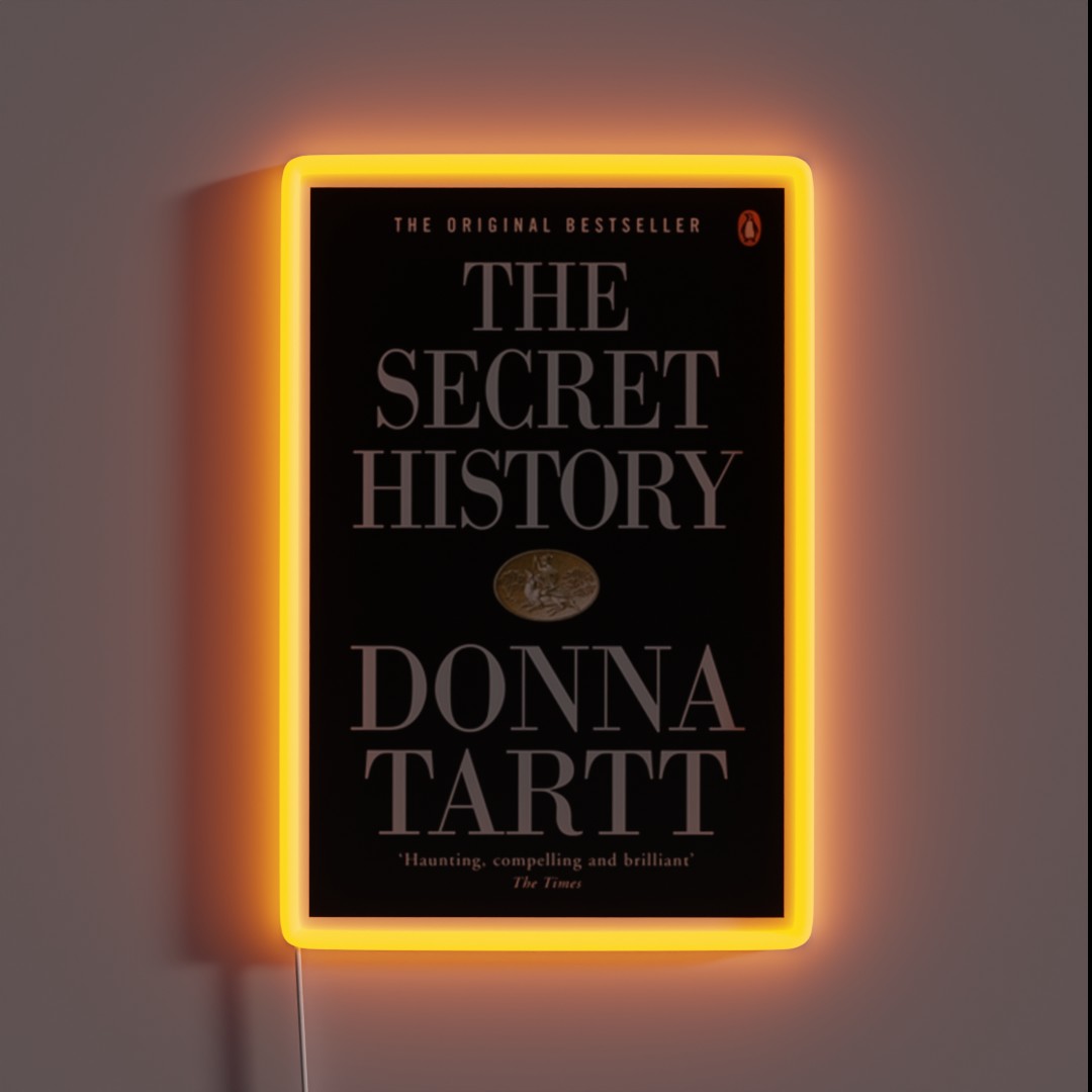 The Secret History Cover RGB Neon Sign The Secret History Cover RGB Neon Sign