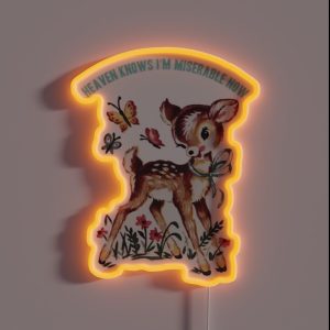 THE SMITHS Baby Deer RGB Neon Sign