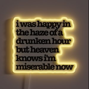 The Smiths Song Lyrics RGB Neon Sign The Smiths Song Lyrics RGB Neon Sign