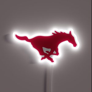 The SMU Mustangs RGB Neon Sign