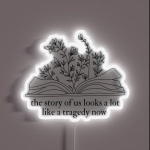 The Story Of Us Speak Now Taylor Swift RGB Neon Sign