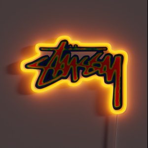 The Surfwear Trend Originating Stussy RGB Neon Sign