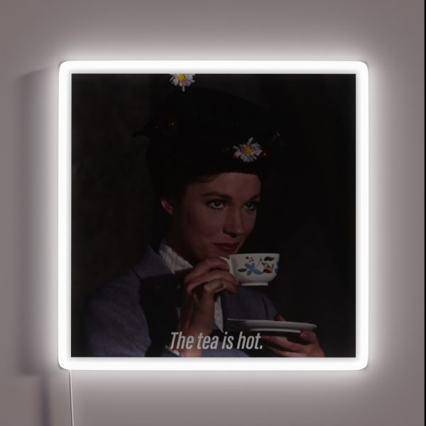 The Tea Is Hot RGB Neon Sign