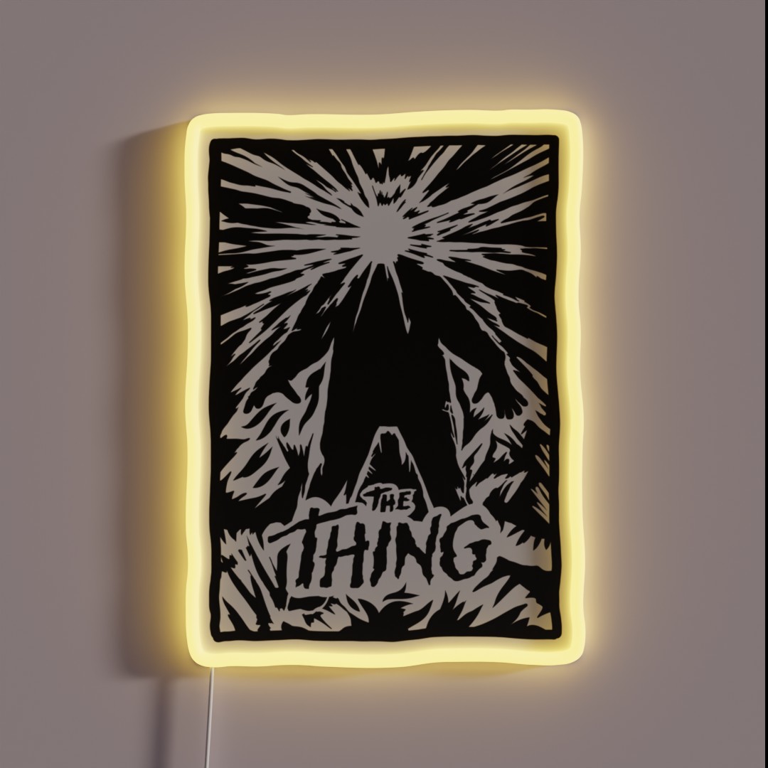 The Thing Poster Art RGB Neon Sign The Thing Poster Art RGB Neon Sign