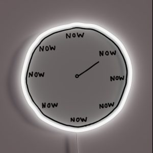 The Time Is Now RGB Neon Sign
