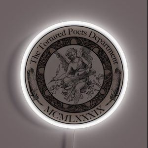 The Tortured Poets Department Collegiate Emblem RGB Neon Sign